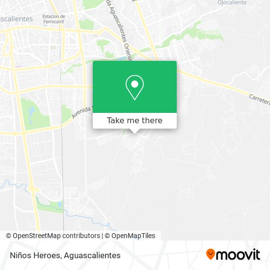 Niños Heroes map