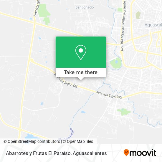 Mapa de Abarrotes y Frutas El Paraíso