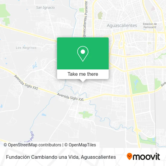 Mapa de Fundación Cambiando una Vida