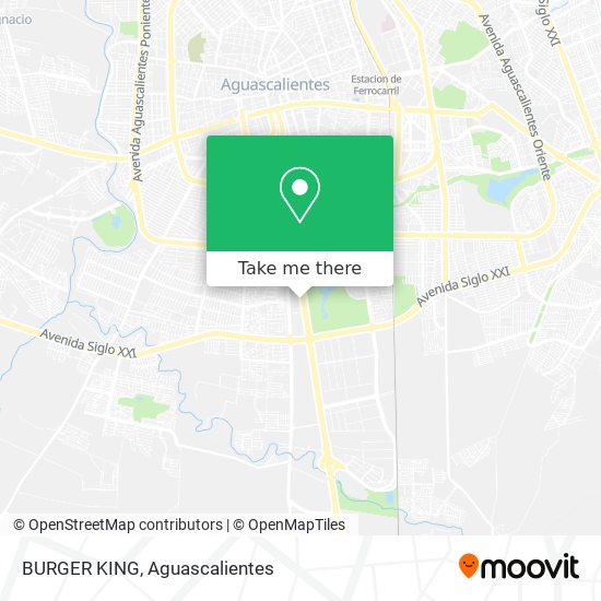 Mapa de BURGER KING