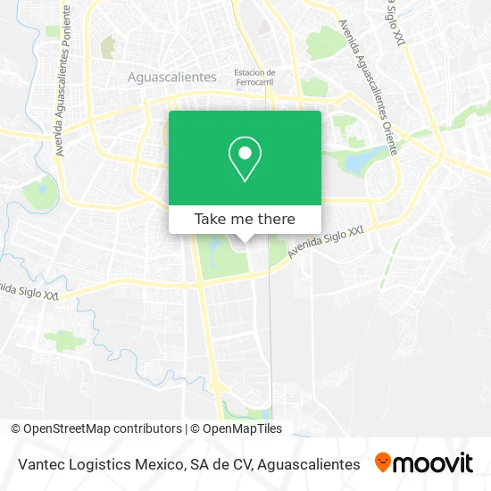 Vantec Logistics Mexico, SA de CV map