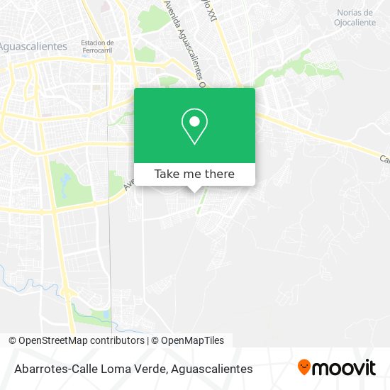 Mapa de Abarrotes-Calle Loma Verde