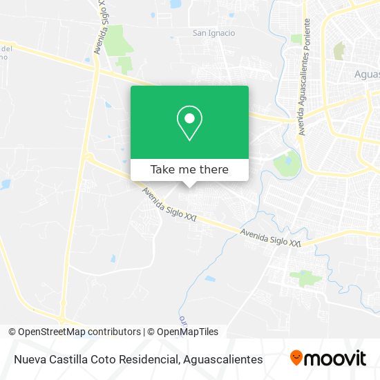 Mapa de Nueva Castilla Coto Residencial