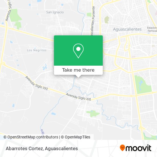 Abarrotes Cortez map