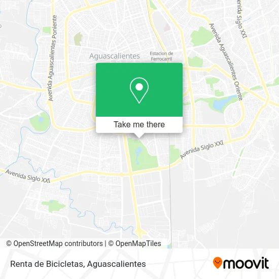Renta de Bicicletas map