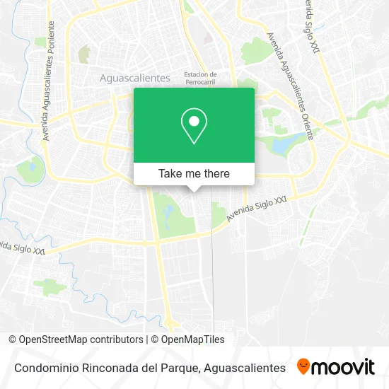 Condominio Rinconada del Parque map