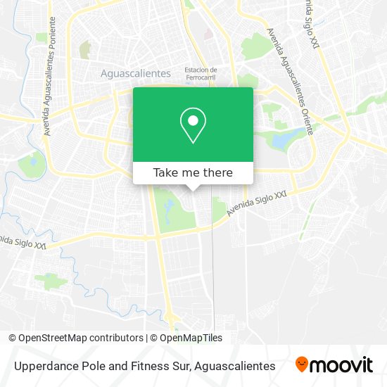 Upperdance Pole and Fitness Sur map