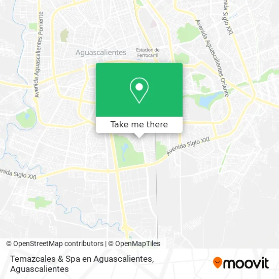 Temazcales & Spa en Aguascalientes map