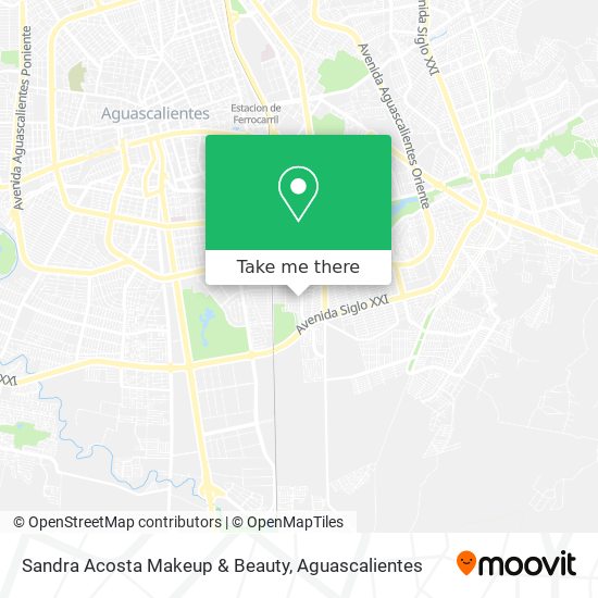 Sandra Acosta Makeup & Beauty map