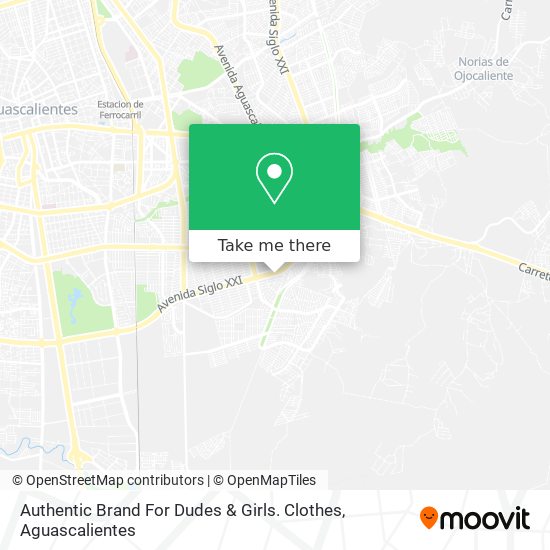 Mapa de Authentic Brand For Dudes & Girls. Clothes