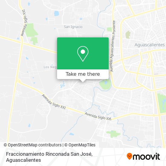 Fraccionamiento Rinconada San José map