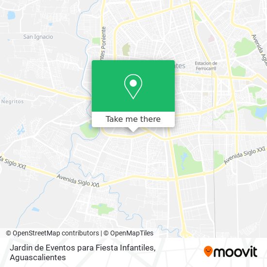 Mapa de Jardin de Eventos para Fiesta Infantiles