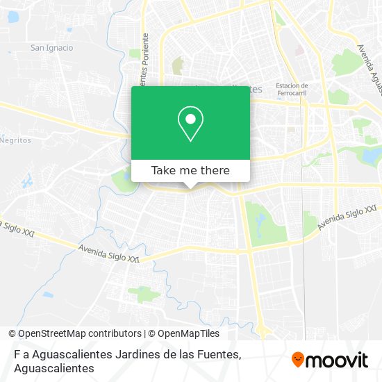 F a Aguascalientes Jardines de las Fuentes map