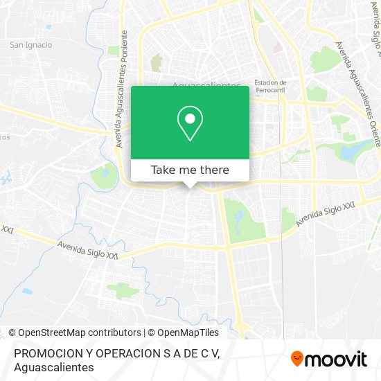 Mapa de PROMOCION Y OPERACION S A DE C V