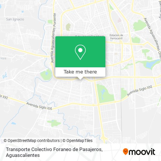 Mapa de Transporte Colectivo Foraneo de Pasajeros