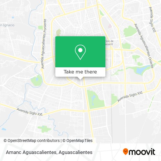 Amanc Aguascalientes map