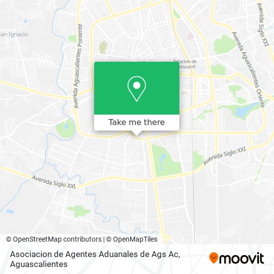 Mapa de Asociacion de Agentes Aduanales de Ags Ac
