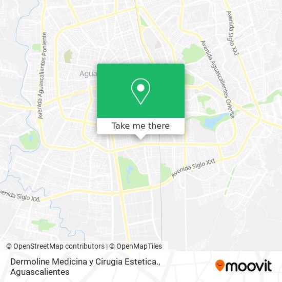 Mapa de Dermoline Medicina y Cirugia Estetica.