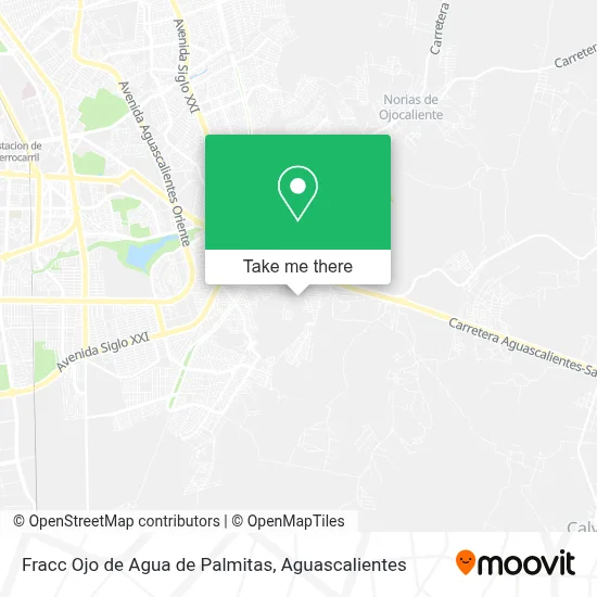 Fracc Ojo de Agua de Palmitas map