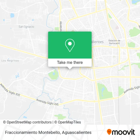 Fraccionamiento Montebello map