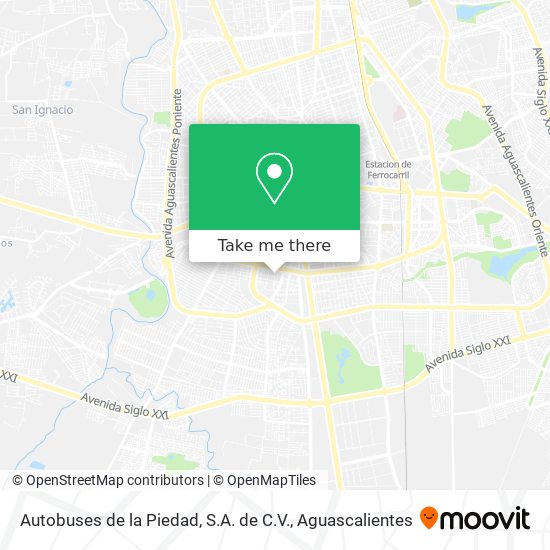 Mapa de Autobuses de la Piedad, S.A. de C.V.