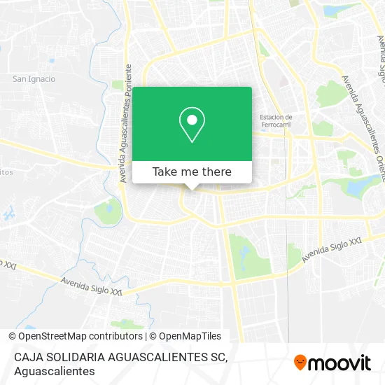 CAJA SOLIDARIA AGUASCALIENTES SC map