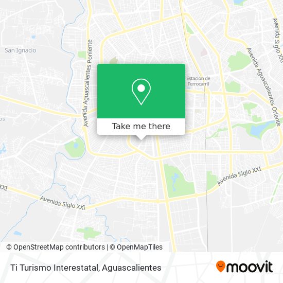 Mapa de Ti Turismo Interestatal