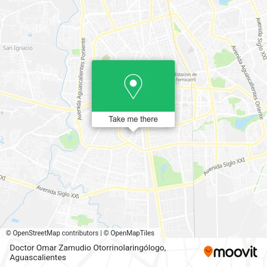 Mapa de Doctor Omar Zamudio Otorrinolaringólogo