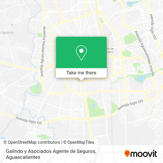 Galindo y Asociados Agente de Seguros map