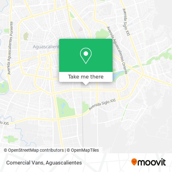 Comercial Vans map