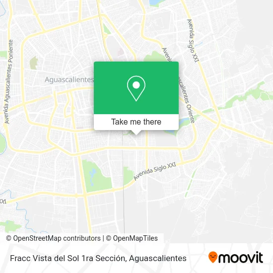 Mapa de Fracc Vista del Sol 1ra Sección