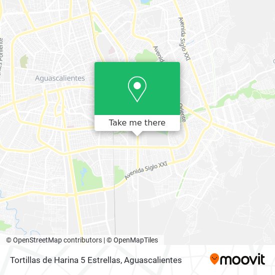 Mapa de Tortillas de Harina 5 Estrellas