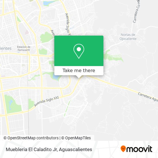 Muebleria El Caladito Jr map
