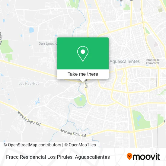 Fracc Residencial Los Pirules map