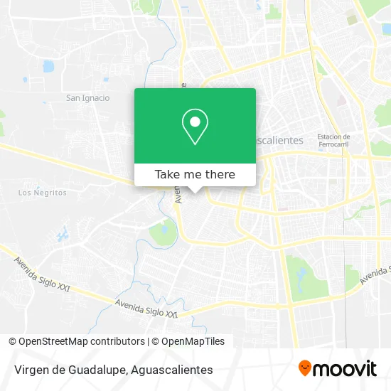 Virgen de Guadalupe map