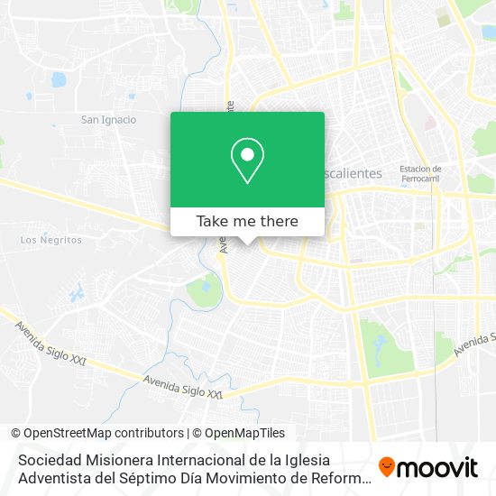 Mapa de Sociedad Misionera Internacional de la Iglesia Adventista del Séptimo Día Movimiento de Reforma