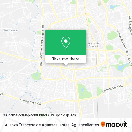 Alianza Francesa de Aguascalientes map
