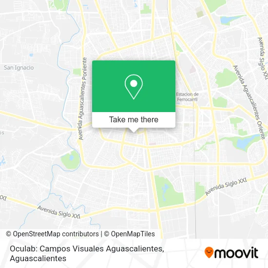 Oculab: Campos Visuales Aguascalientes map