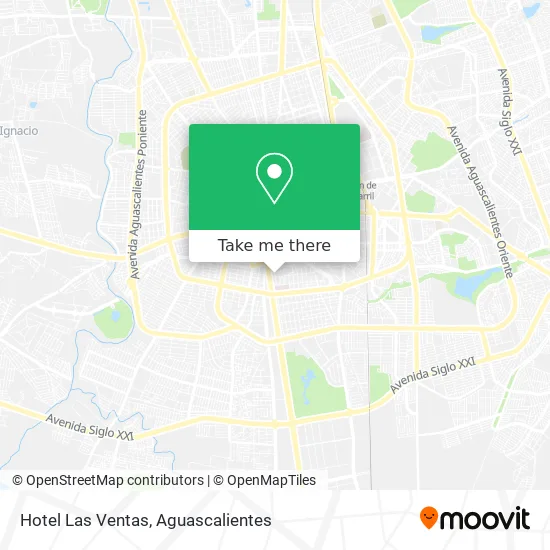Hotel Las Ventas map