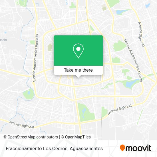 Fraccionamiento Los Cedros map