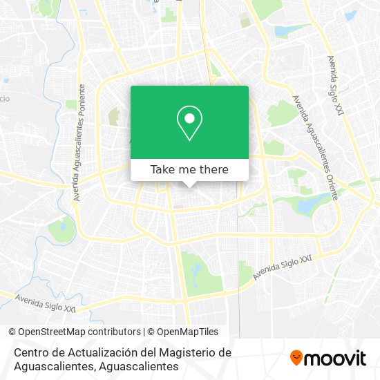 Centro de Actualización del Magisterio de Aguascalientes map