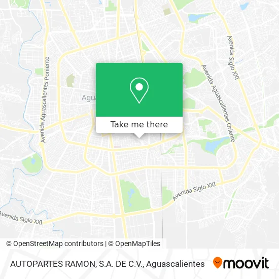 AUTOPARTES RAMON, S.A. DE C.V. map
