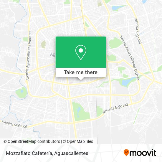Mozzafiato Cafetería map