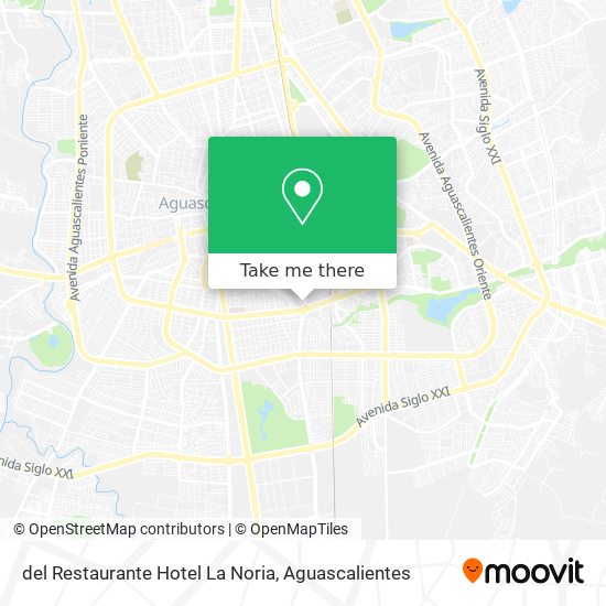 Mapa de del Restaurante Hotel La Noria