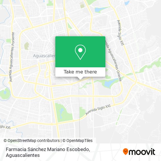 Farmacia Sánchez Mariano Escobedo map