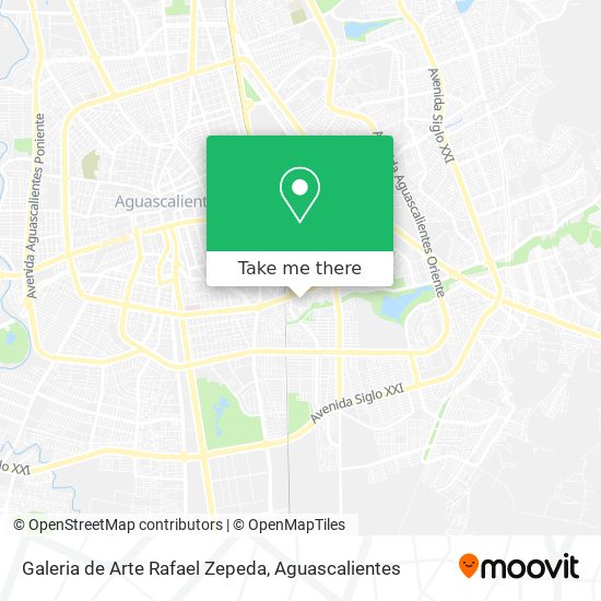 Mapa de Galeria de Arte Rafael Zepeda