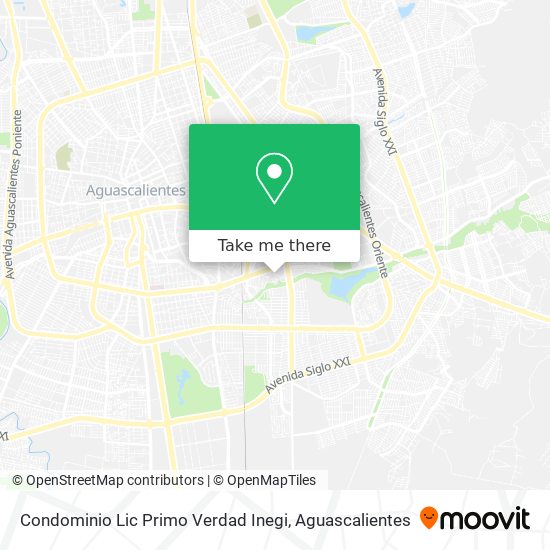 Mapa de Condominio Lic Primo Verdad Inegi