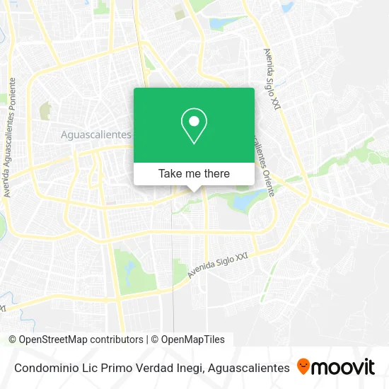 Mapa de Condominio Lic Primo Verdad Inegi