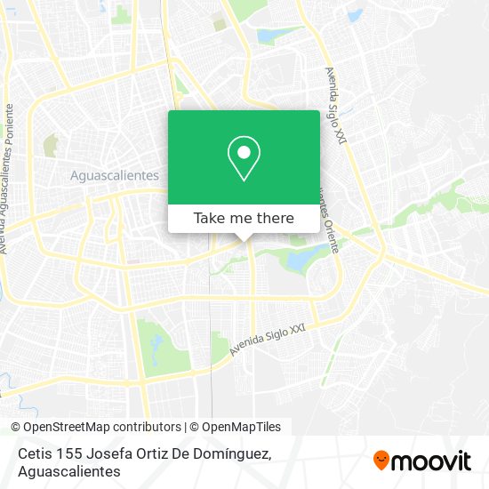 Cetis 155 Josefa Ortiz De Domínguez map