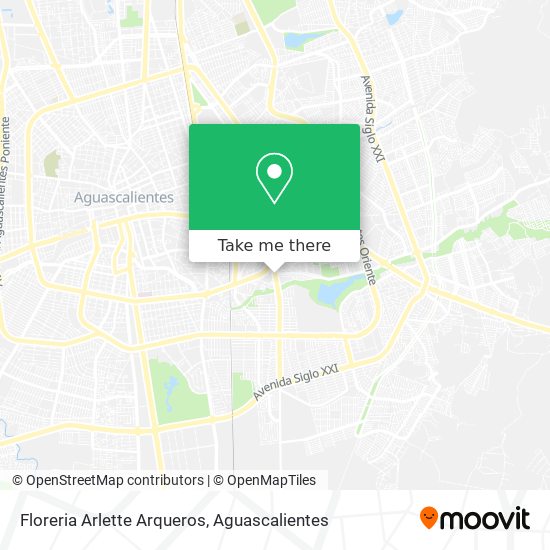 Floreria Arlette Arqueros map
